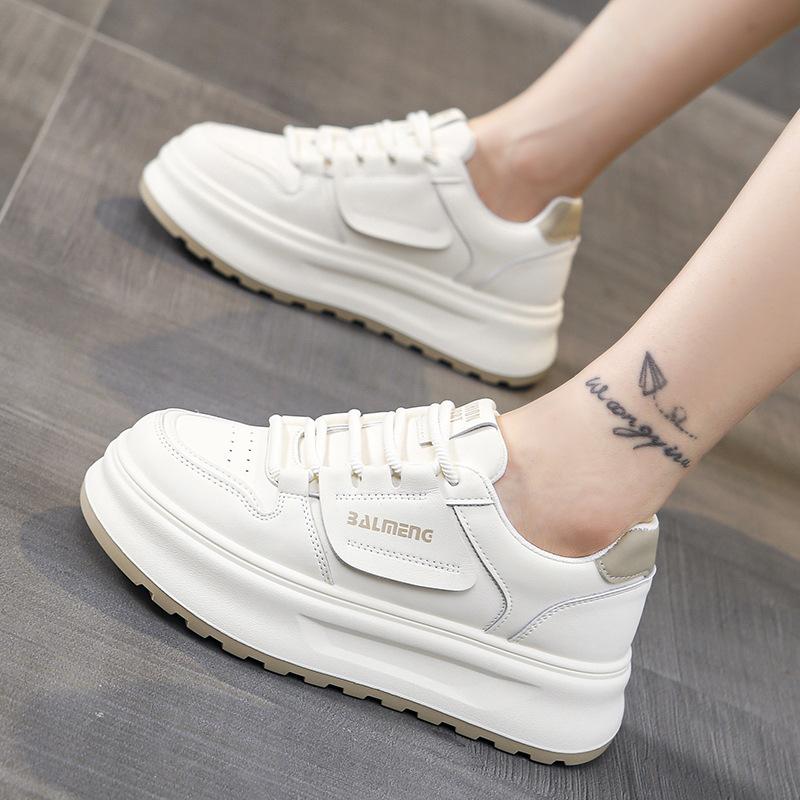 Thick-soled Little White Shoes Women's 2025 New Autumn Women's Shoes Increase the Versatility of Casual Board Shoes