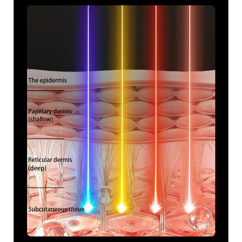 Multifunksjonell Lysrekke Skjønnhetsinstrument Husholdnings Ansiktsbleking Foton Hudskjønnhetsinstrument Sminkespeil