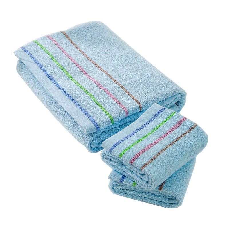 

Hengyuanxiang TAL1019 Rainbow Stripe Bath Towel Set