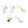 Hand Shaped Keychain Pendant Big Hands Holding Small Hands Design Keychain Parent-child Key Chain for Keys Bags Compact Gift