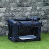 Foldable Pet Carrier for Small and Miniature Dogs, Portable Cat Carrier Soft Side Pet Travel Crate with Removable Mat, Storage Bags
