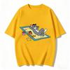 2026 New Tom Jerry Print Tshirt Casual Loose Couple Family Matching Outfits Short Sleeve Cotton Tee Summer Streetwear Tops Y2k