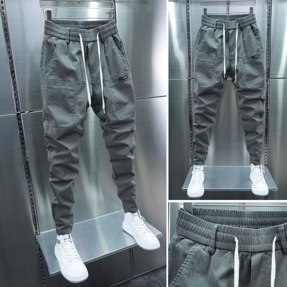 Jarní podzimní pánské kalhoty Janpan móda streetwear tepláky pánské ležérní pánské oblečení elastický pas pánské tepláky