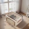 Large Capacity Underbed Shoe Storage Box Steel Frame Clothes Storage Organizer Shoe Basket  Bedroom