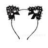 Pearl cos princess maid headband sexy charming mysterious lace headband orgy party dance handmade