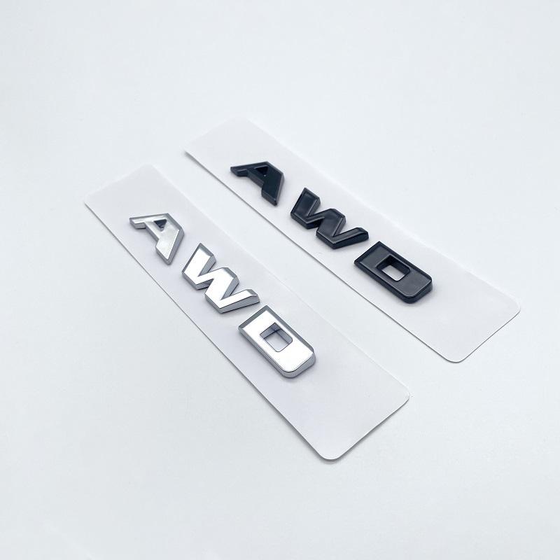 3D Letters Numbers Emblem for Cadillac XT4 XT5 XT6 XTS AWD Car Trunk Lid Nameplate Badge Logo Sticker Chrome Glossy Black