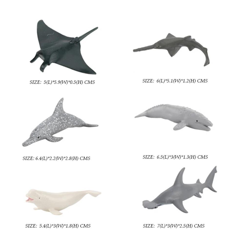 Simulation Plastic Animal Figurines Collection - Marine, Land & Insect Animals Miniature Set Toy for Kids Gift Playset Model