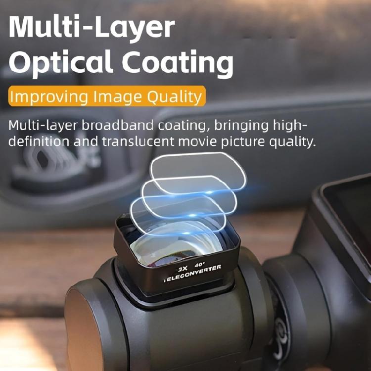 Glass 2X Telephoto And 10X Magnifying Lens Pair For Brittle And Bright Output