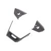 For Tesla Cybertruck 2026-2026 Real carbon fiber car steering wheel button decoration frame sticker car interior accessories