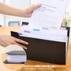 FRETONBA Document File 8 Pocket A4 Clear Expandable Folder Snap Type Accordion Sorting Label Included Waterproof Classification Storage Transparent