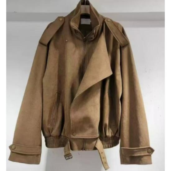 Women'S Fashion Casual Personality Street Motorcycle Clothing Short Jacket