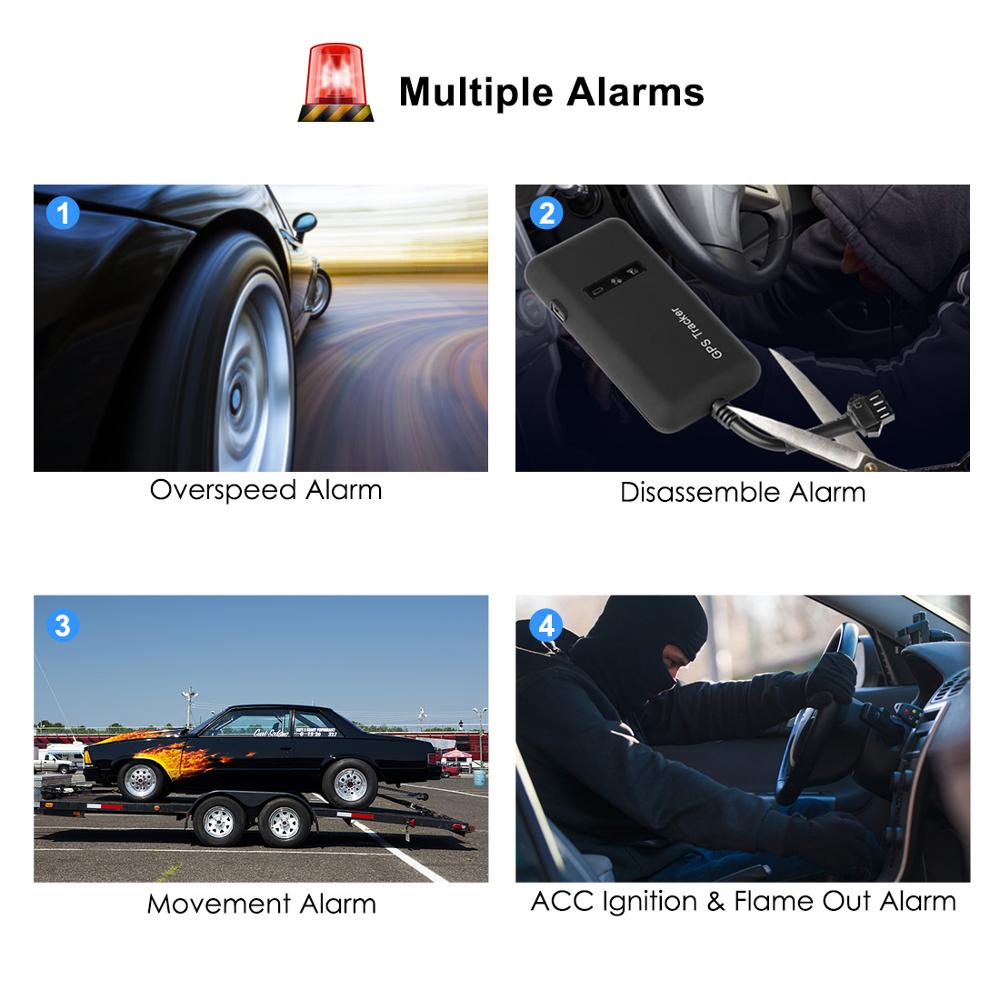 GT02D 4G Motorcycle GPS Tracker Speed Alert Fuel Cut Off Car Gps Tracking Device ACC Detection Anti-theft Mini Vehicle Locator