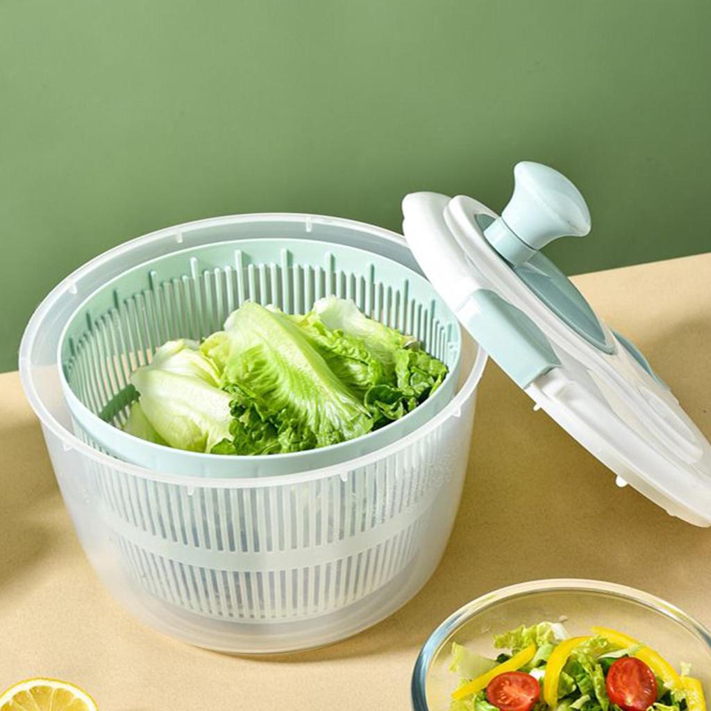 Multifunction Manual Salad Spinner Dryer Vegetable Fruit Food Dehydrator Quick Drying Kitchen Household Vegetable Dehydrator