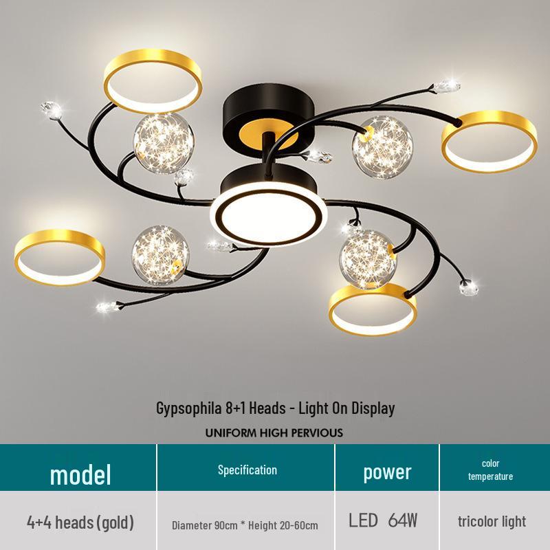 Modern Starry Sky Chandelier: Stylish Ceiling Light for Living Rooms, Bedrooms & Cafes