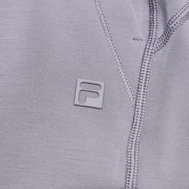 FILA Fitness Series Simple Comfortable Casual Versatile Knitted Long Skirt Women skirts Dark-Purple Gray A11W621304FGY