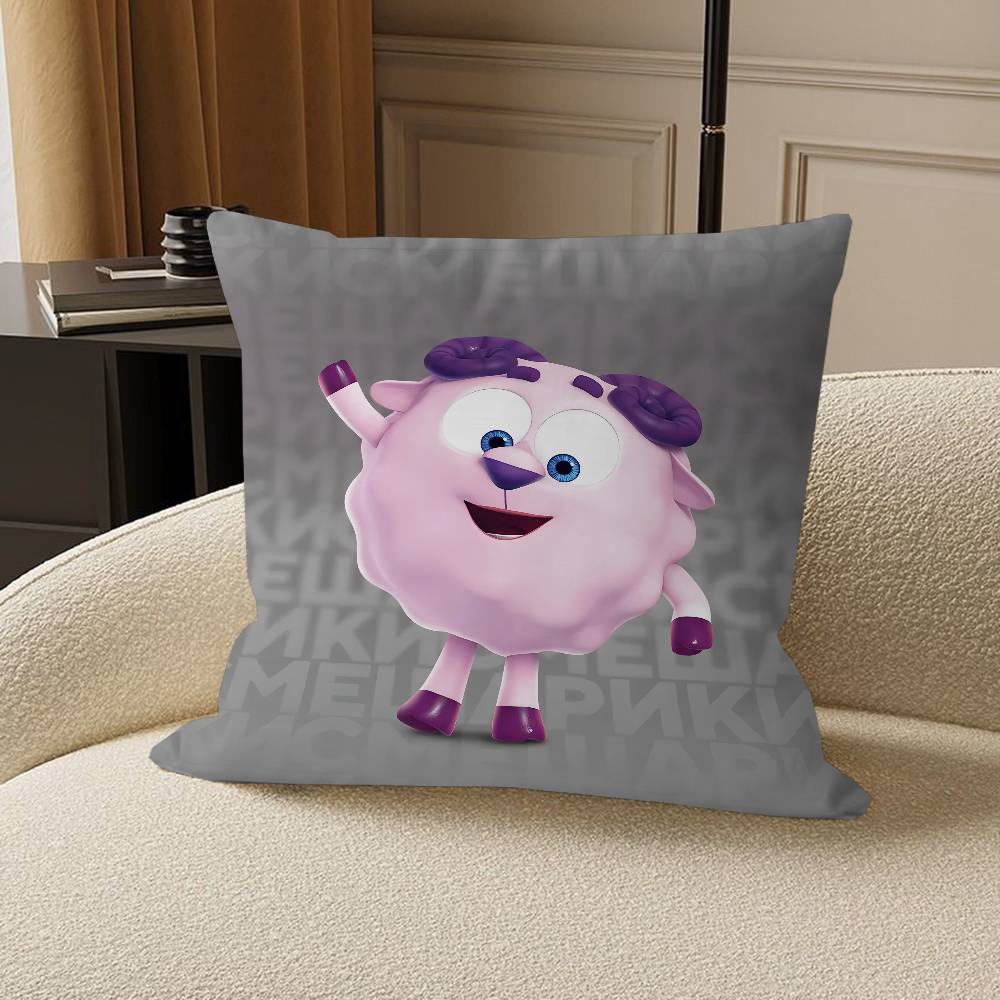 Cartoon S-Smeshariki Pillow Gift Home Office Decoration Bedroom Sofa Car Cushion Cover Case 45x45