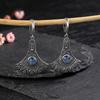 Long Pendant Natural Kyanite Earrings S Silver Earrings for Women  Vintage Engagement Party Anniversary Gift