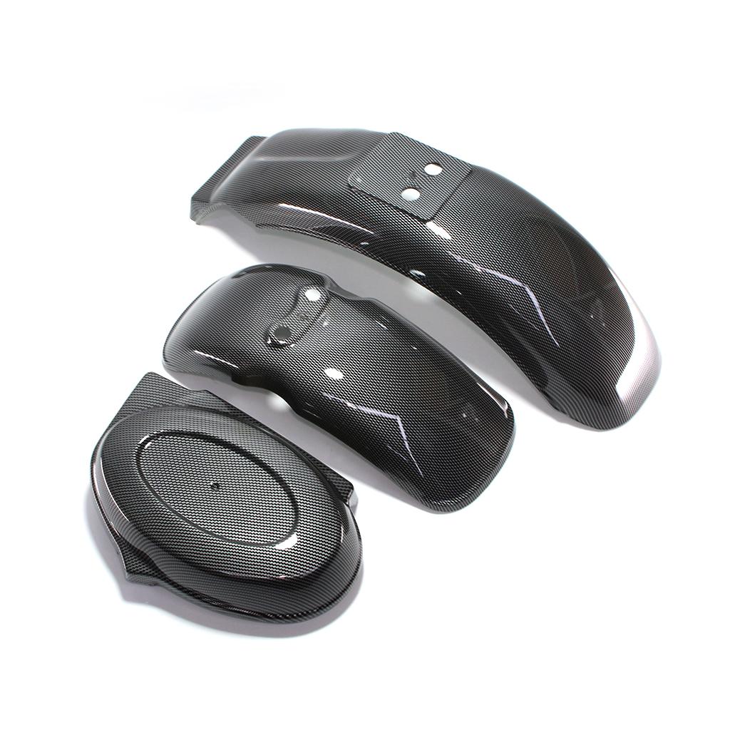 Motorcycle Frame Fender Kit Bodywork Carbon Pattern Mud Guards for Honda Z50 Z50A Z50J Z50R Mini Trail Monkey Bike