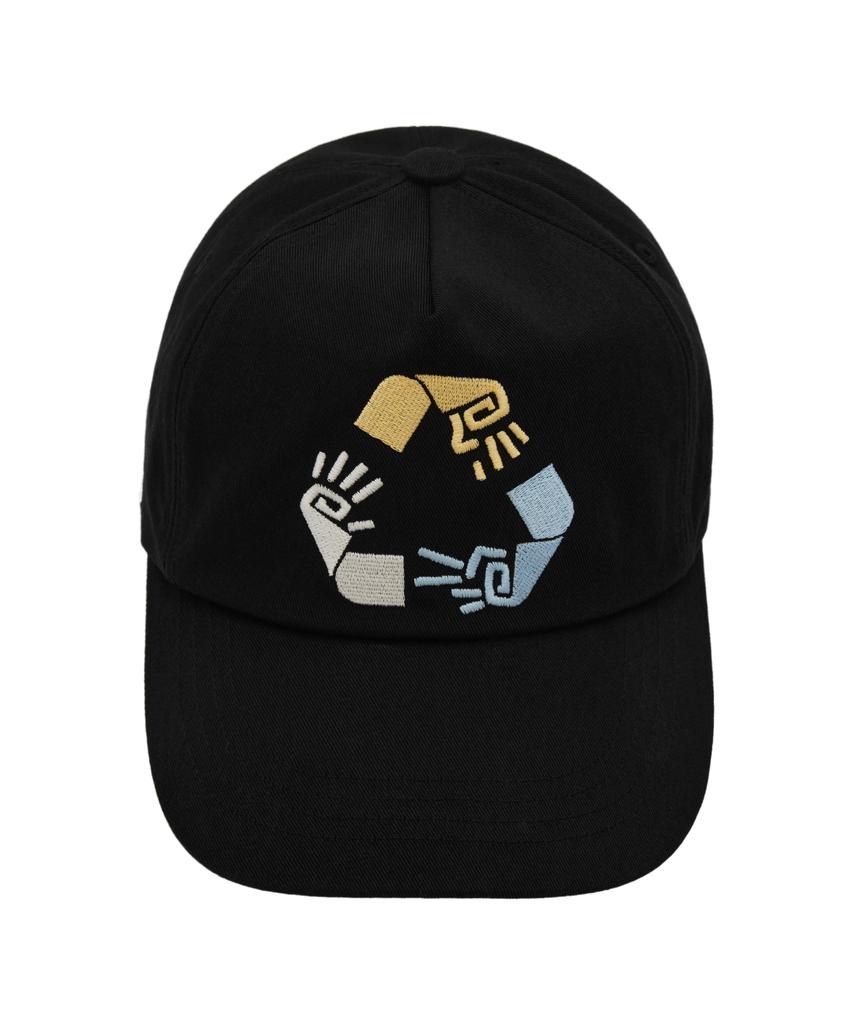 Yunae Rps Triangle 5Panel Ball Cap (Black)
