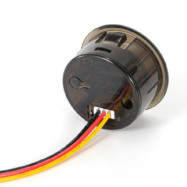 Compact Round Shaped Voltages & Capacity Meter User Friendly Circular Voltages & Battery Meter ABS for Office & Factory