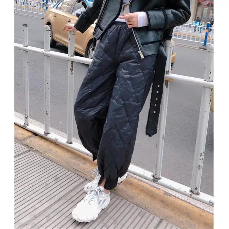 Pantaloni di cotone leggero Autunno e Inverno Nuova moda Diamond Grid Piedi  Split Straight Loose Fat MM Thin Casual Pants Donna acquista in modo  economico — spedizione gratuita, recensioni reali con foto —