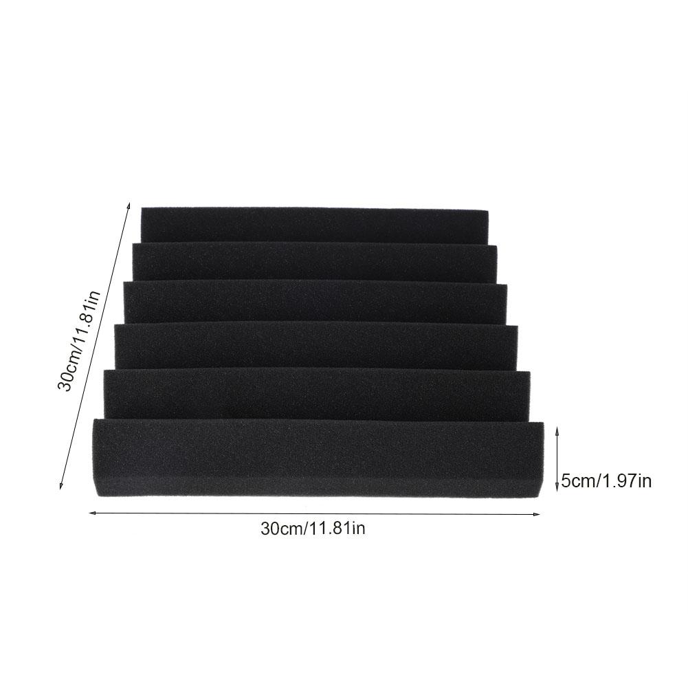 Acoustic Panel Studio Foam Wedge DIY Installation Sound Absorption Wall Panels Black