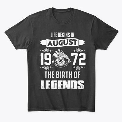 Legende geboren am 25. August 1972 Premium T-Shirt Hergestellt in den USA Größe S bis 5XL
