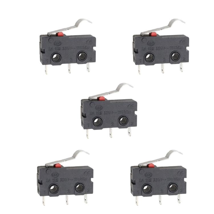 Gehäuse schwarz Mikroschalter-Baugruppe, KW11 KW12 Taster-Steuereinheit mit Metallkontakten und Beschriftungskörper