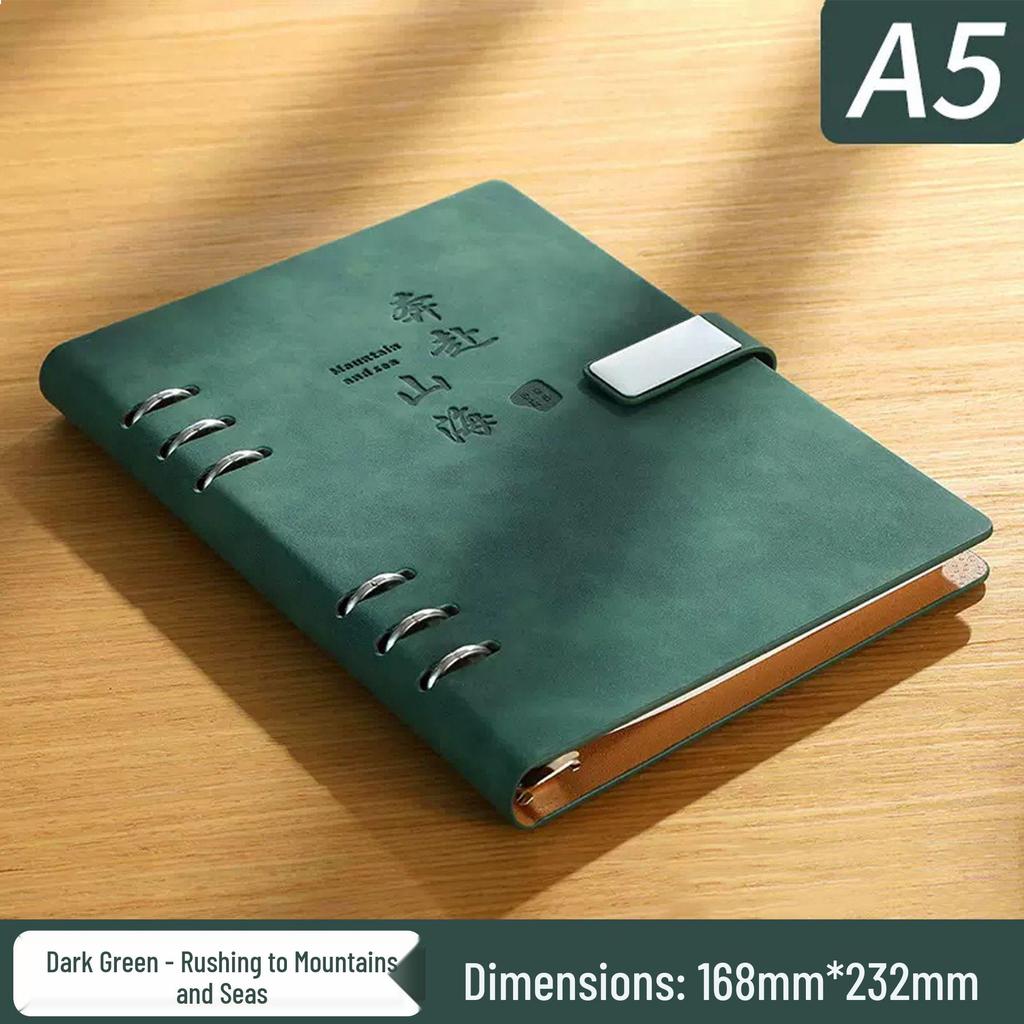 Abnehmbares B5 Hochwertiges Notizbuch-Set mit losen Blättern: Geschenk für Studenten & Geschäftsleute