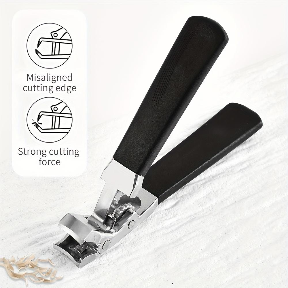 [Practical Nail Clippers]4pcs Thick Nail and Toe Nail Clippers for the Elderly - Extra Large Wide Mouth Opening Nail Clipper Set