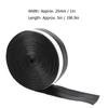 5M 25mm Self adhesive Door Window Sound Insulation Dust Prevent Sealing Strip (White)