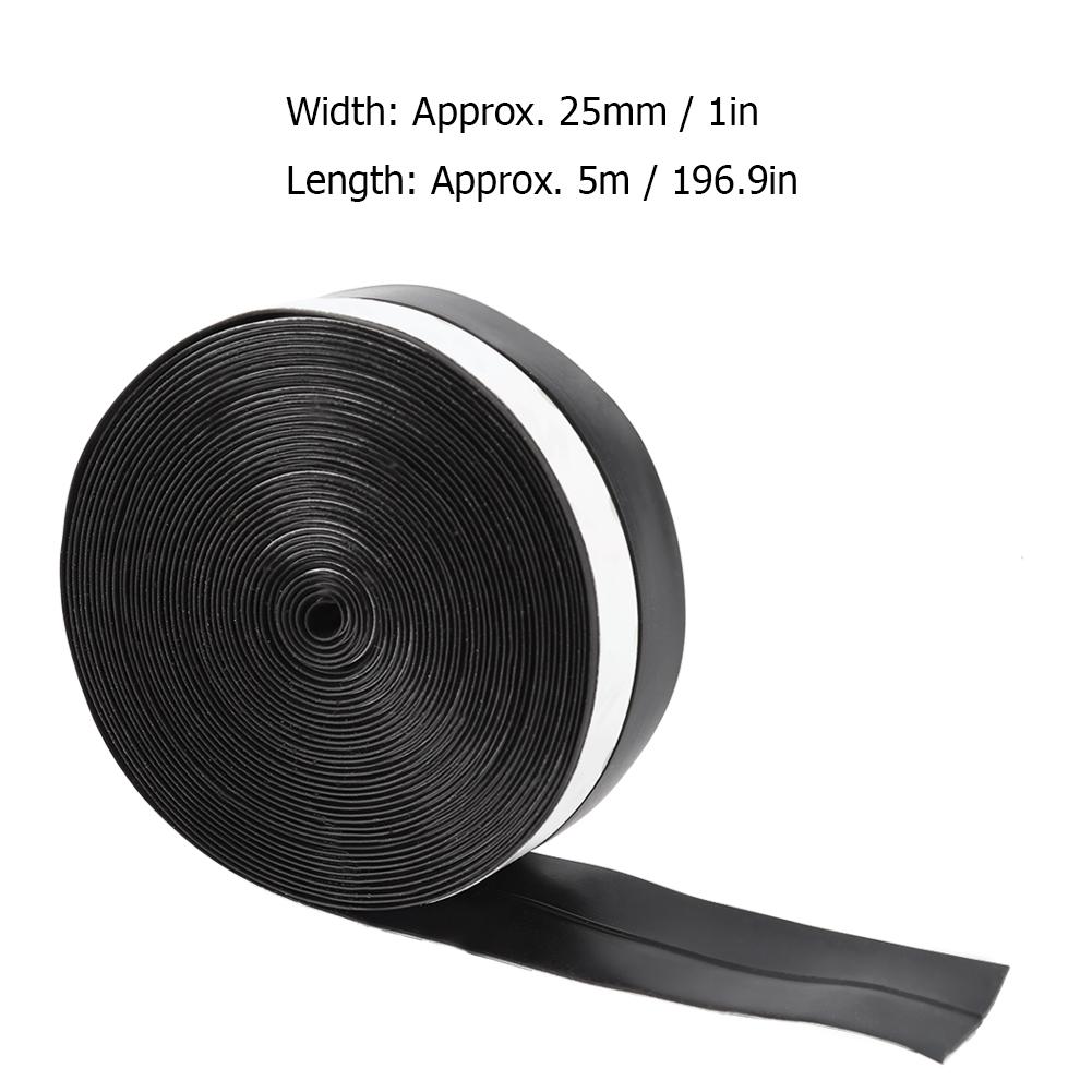 5M 25mm Self adhesive Door Window Sound Insulation Dust Prevent Sealing Strip (White)