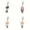 Chainsaw Man Acrylic Keychain Double Sided Printing Cartoon Character Bag Pendant