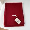 Sciarpa minimalista 100% lana pura da donna autunno inverno versatile tinta unita sottile scialle regalo avanzato per coppia sciarpa calda