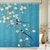 Chinese ink landscape style shower curtain scenic pattern Waterproof Fabric bath curtain washable Bathroom curtains Multi Size