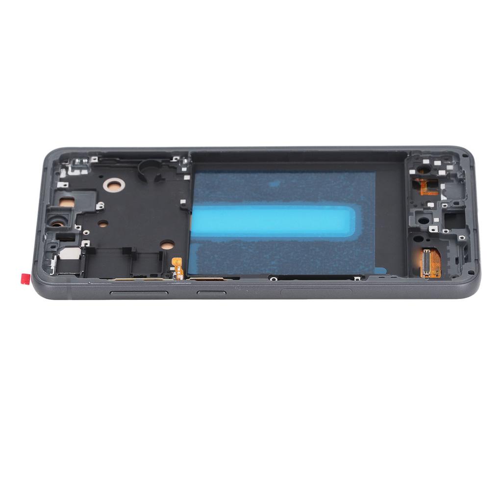 Phone Screen Replacement Kit Black with Frame Repairing Tools Phone Screen Digitizer Assembly for S21 FE US Version