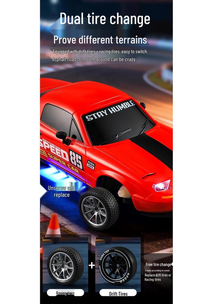 High-Speed AE86 Drift RC Car: Professional Four-Wheel Drive Remote Control Toy for Kids