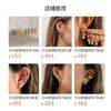 Sweet Geometric Clover Earrings Set Women Stainless Steel Hypoallergenic 18K Gold Plated Ear Studs