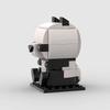 MOC Cute Creative Small Animal Mini Panda 3D DIY Building Blocks Bearcat Cartoon Pet Bricks Model Heads Toys Kids Birthday Gifts