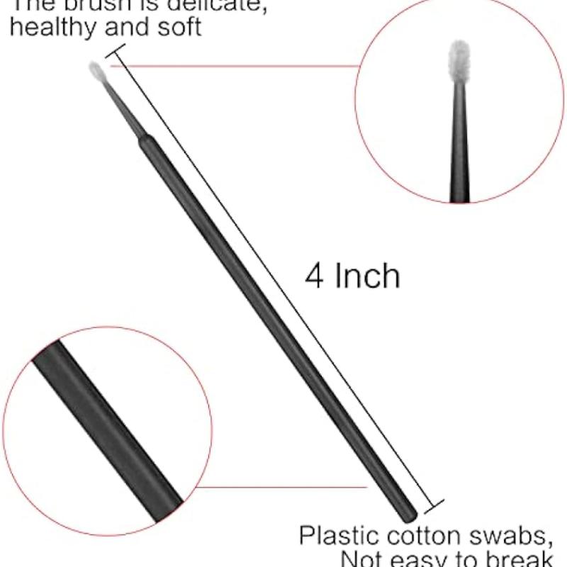 500 pcs-1500pcs Disposable Micro Eyelash Brush Heads Expanded Personal Eyelash Brush Heads Multi-purpose Micro Brush Heads QIWU