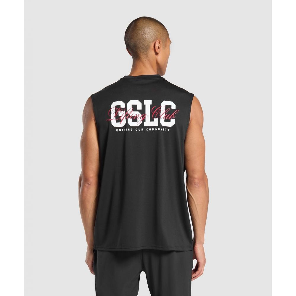 

Gymshark Script Graphic Cut Off Tank Black A7a2a Bb2j
