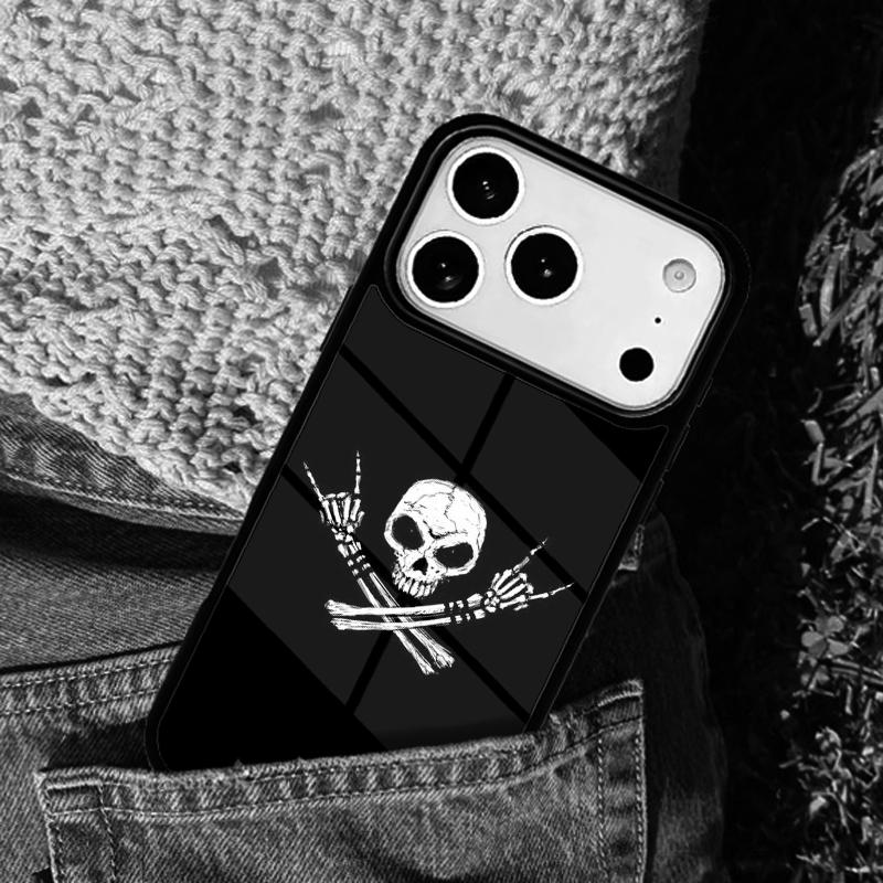 Pirate Skull Cross Bones mobile phone case Compatible with IPhone 17 16 15 14 13 12 11Pro Max 17 Air cover