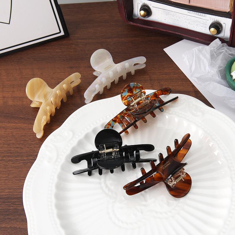 Elegant And Elegant Hair Clips For Women, Hair Grab Shark Clips For The Back Of The Head, High-End Acetic Claw Clips