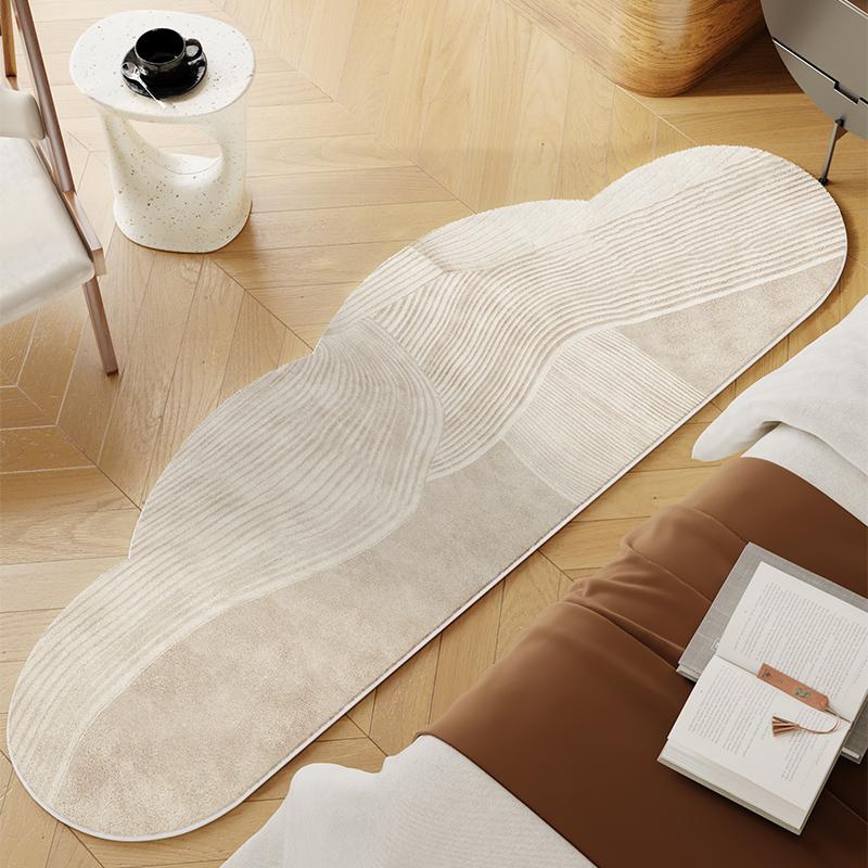 Lodestar Unisex Japanese Wabi-Sabi Imitation Cashmere Rug Comfort Insulation Bedroom Rug Bedside Rug Corridor Aisle Rug Home Decor