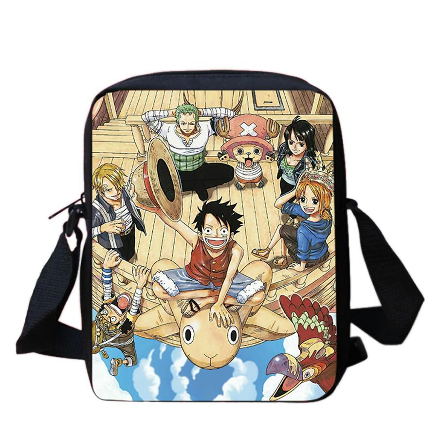 One Piece Crossbody Bag, Lightweight Adjustable Casual Shoulder Bag for Boys and Girls Age 6-10, Unisex Kids School Sling Bag