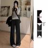 Petite Women's High-Waisted Apricot Knitted Pants - Wide-Leg, Drapey, Soft, Spring/Autumn, Fits 150cm.