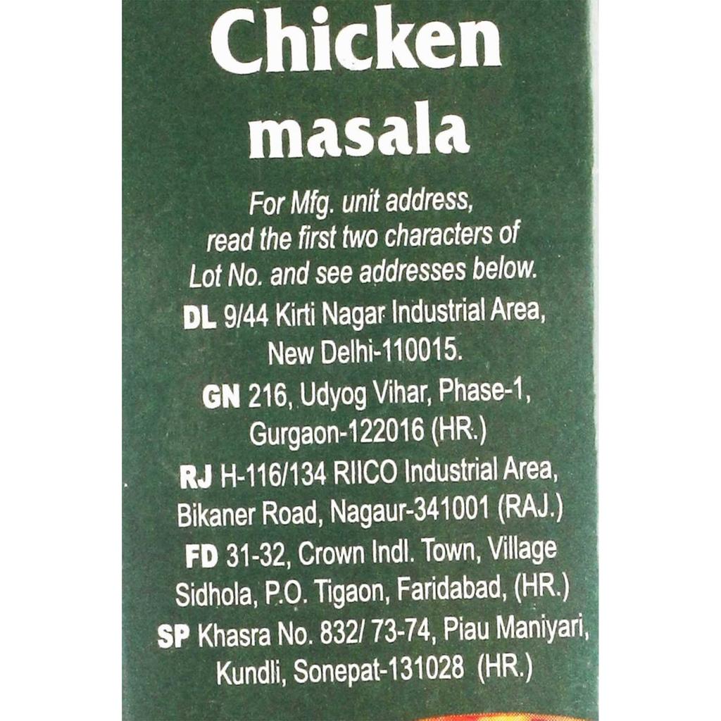 MDH Chicken Masala 100 g Aromatic Spice Blend For Flavorful Chicken Recipes Pack Of 1 Premium Seasoning Mix Enhancer