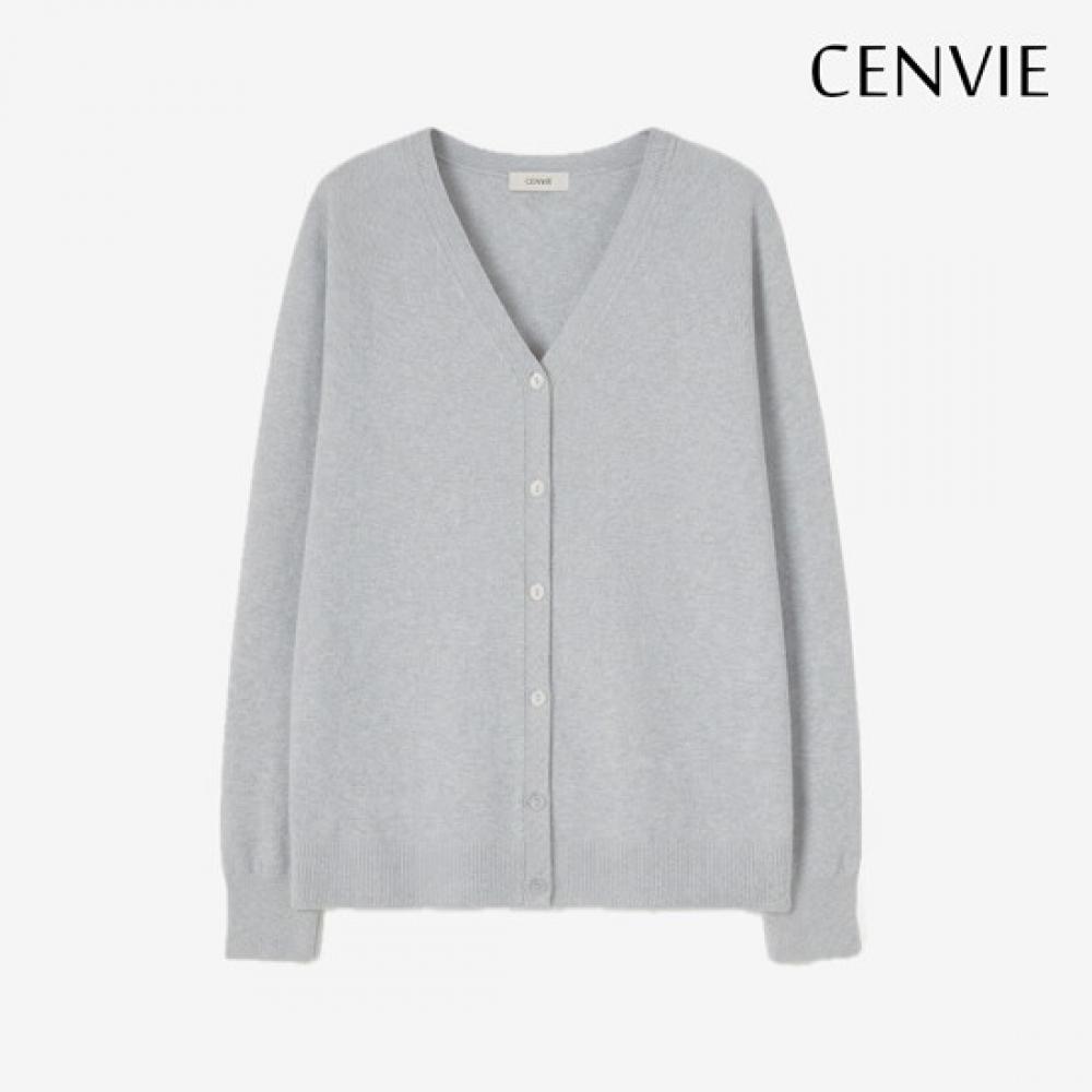Senbi Women Holgarment V Neck Knit Cardigan Signature