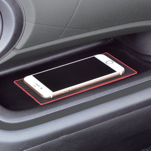 SEIWA Car Interior Supplies Non-Slip Mat Anti-Slip Sheet Carbon Pattern Black W857