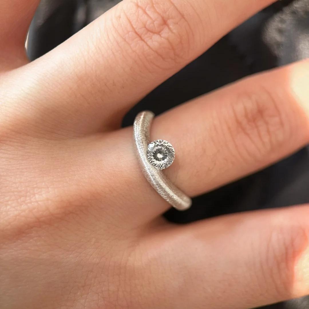 

Dazzling Diamond Rings for Women Italian Crafted Cross Design with Sparkling Galaxy Stones